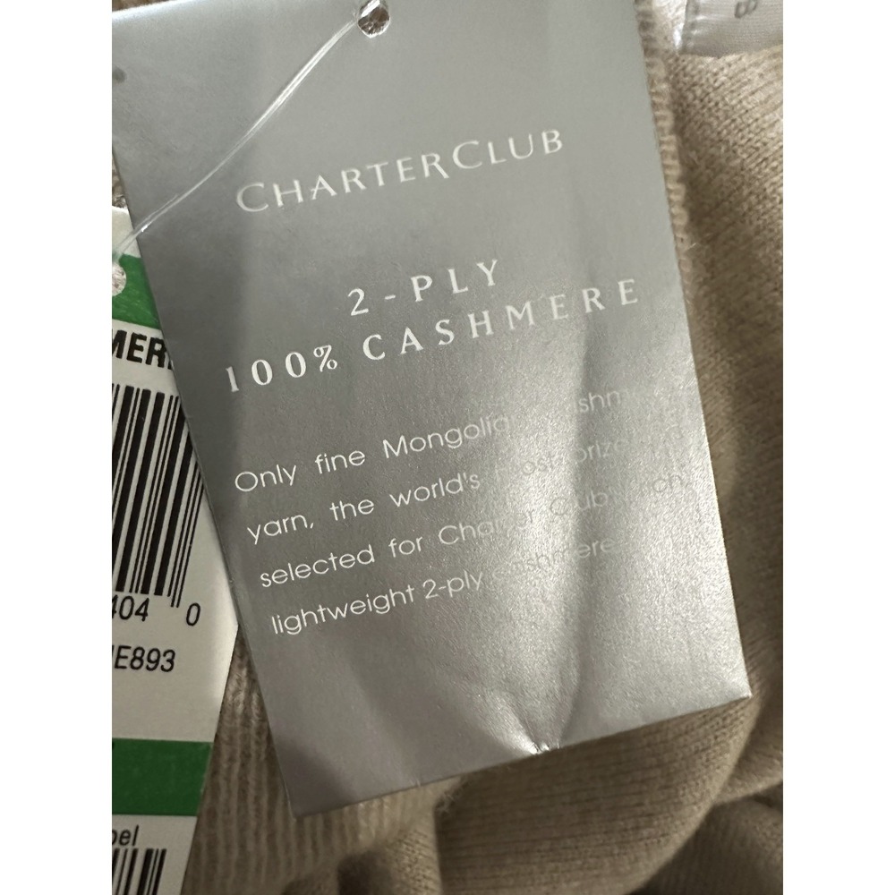 NWT Charter Club 100% Cashmere Turtleneck Sweater Women's Size Large *Flawed* - Picture 10 of 16